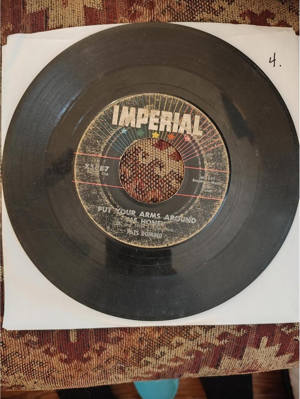 Fats Domino- put your arms around me honey -vintage 45 vinyl